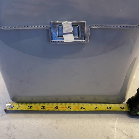 Vinyl Backpack Purse - easy to clean - wipe off with wet rag-9” W x 11” H x 3” D - Picture 8 of 13